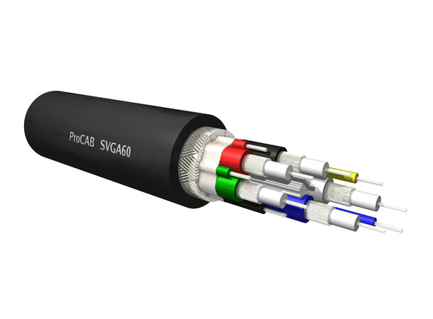 Procab SVGA60 SVGA RGBVH cable spool 100m do 